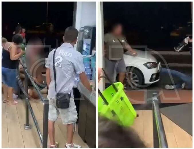 Imágenes captadas del video que circula por las redes sociales de la pelea/TA.